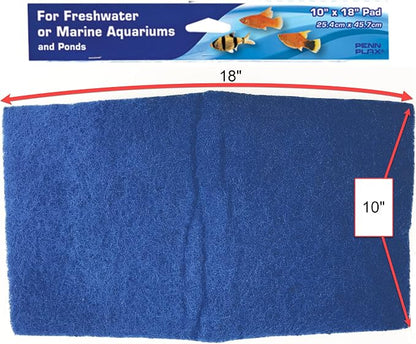Penn-Plax Cascade Poly Fiber Plus Aquarium Filter Media Pad - Image 2