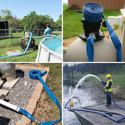 Eastran 3”Diameter x 50ft Blue Backwash Hose - Image 9