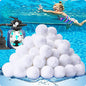 QwayHome 1.54 lbs Pool Filter Balls, Reusable Filter Sand Balls by QwayHome