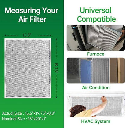 16x20x1 Air Filter Electrostatic Filter Reusable Washable HVAC AC Furnace Filter - Image 4