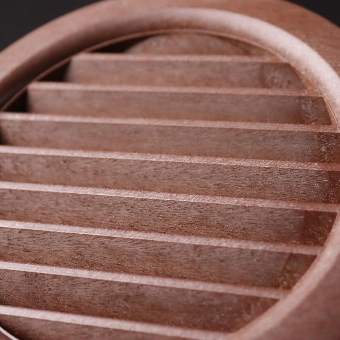 VENTS-US - 4" Brown Round Plastic Vent Cover - Compatible with 4 Inch Diameter - Image 2