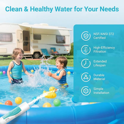 AQUA CREST X-Large RV Water Filter, Garden Hose End Pre Filter - Image 9