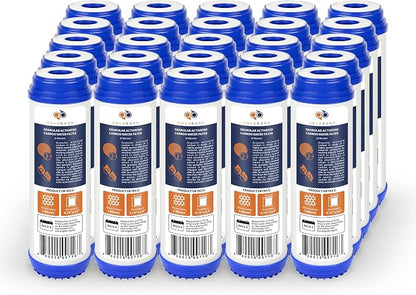 Aquaboon 5 Micron 10 x 2.5 Granular Activated Carbon Water Filter Cartridge GAC by Aquaboon