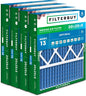Filterbuy 20x25x5 Air Filter MERV 13 Optimal Smoke & Allergy Defense, Pleated by Filterbuy