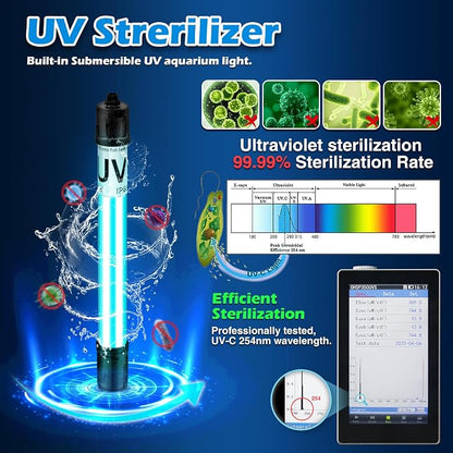 Aquarium U-V Filter 300GPH for Large 80-200 Gal Fish Tank Pond, Powerful - Image 4
