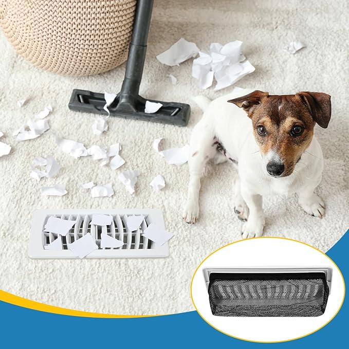 Zonon 12 Pcs 4 x 14 Inch Floor Register Trap Cover Vent Screen - Image 6