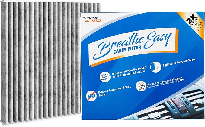 Spearhead Odor Defense Breathe Easy AC & Heater Cabin Filter | Fits 2001-05 by SPEARHEAD