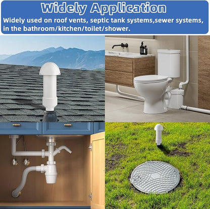 1.5 Inch Vent Stack Pipe Filter, Septic Tank Filter Vent Sewer Vents Cap - Image 4