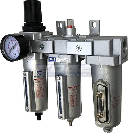 3 STAGE, HEAVY DUTY INDUSTRIAL GRADE FILTER REGULATOR COALESCING DESICCANT by Unknown