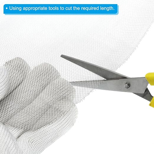 PATIKIL 40" L x 10" W Woven Wire Mesh, 24 Mesh 304 Stainless Steel Air Vent - Image 4