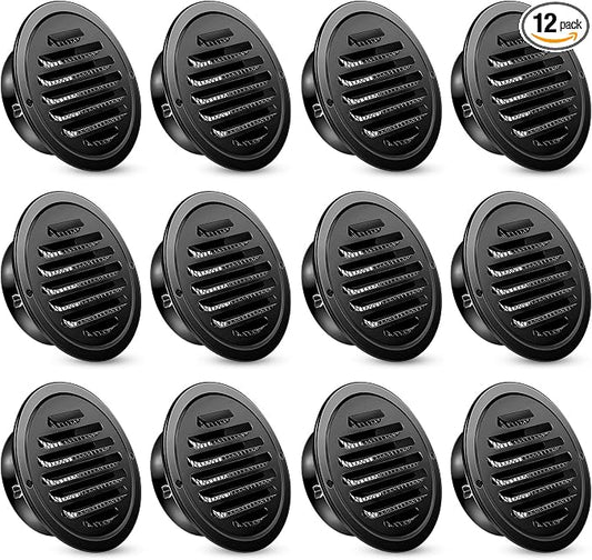 Zonon 12 Pcs Stainless Steel Soffit Vents 4 Inch Round Dryer Vent Cover by Zonon
