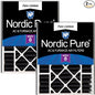 Nordic Pure 20x25x5 Air Bear Replacement Pure Carbon Odor Reduction Merv 8 Air by NordicPure
