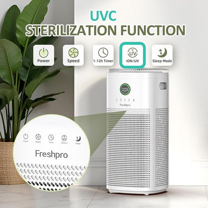 HEPA Air Purifiers for Home Large Room, Covers Up to 3065 ft², UVC Light - Image 2