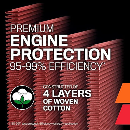 K&N High-Flow Original Lifetime Engine Air Filter: Increase Power: Premium - Image 4