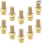 10 Pack 1/8" Male Thread Pneumatic Brass Exhaust Muffler Filter Air Pneumatic by Coufce