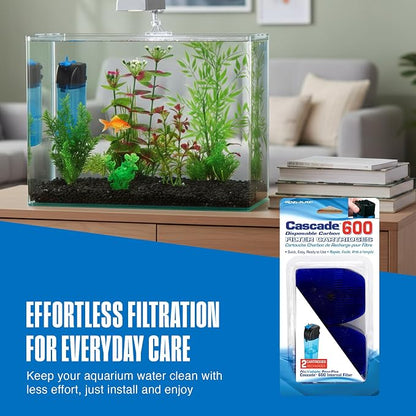 Penn-Plax Cascade 600 Filter Replacement Carbon Cartridges – Provides Chemical - Image 6