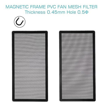 287mm 140mm x 2 PC Fan Dust Mesh Filter 11.3inch x 5.79inch PVC Computer PC - Image 3