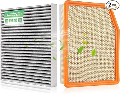 Engine & Cabin Air Filter for Silverado 1500; Sierra 1500; Suburban; Tahoe Air by StaunchAuto