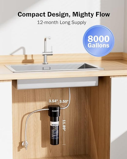 Dreamwills DS10 Under Sink Water Filter System, 1.3 GPM Direct Connect Kitchen - Image 6
