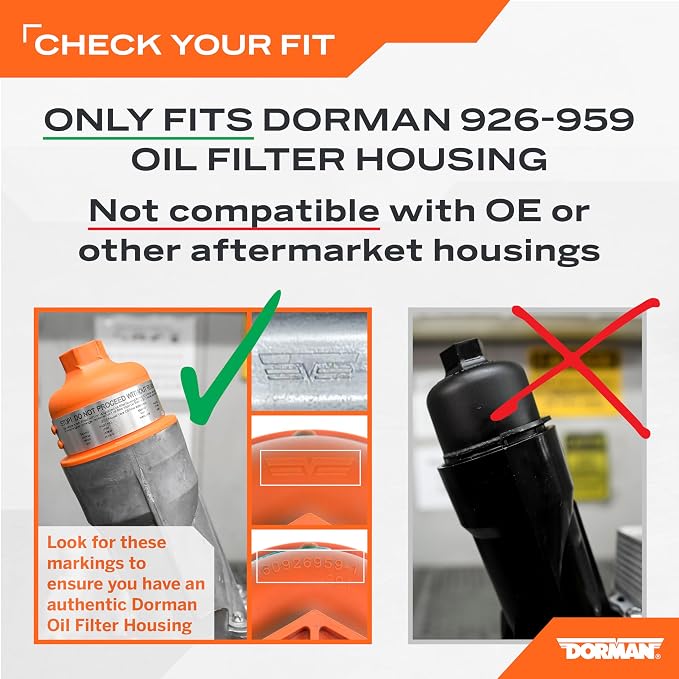 Dorman 926-959G Oil Filter Housing Seal Kit Universal Fit - Image 2