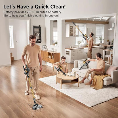 Cordless Vacuum Cleaner, 8 in 1 40Kpa 55Mins, Lightweight Vacuum Cleaners - Image 8