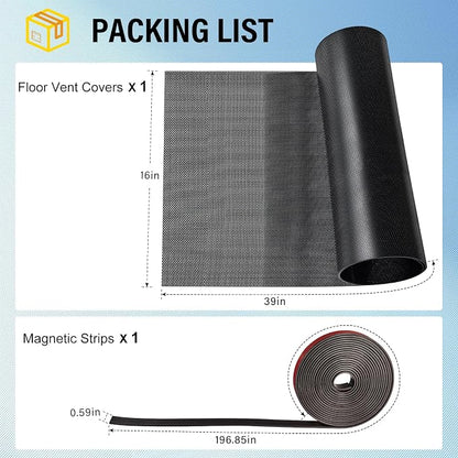 39x16 inch Customizable DIY Floor Vent Covers, Magnetic PVC Vent Mesh - Image 2
