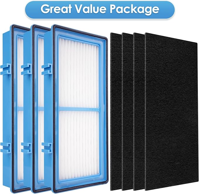 AER1 Filter 3 HEPA Filters + 6 Carbon Booster Filters Compatible - Image 2
