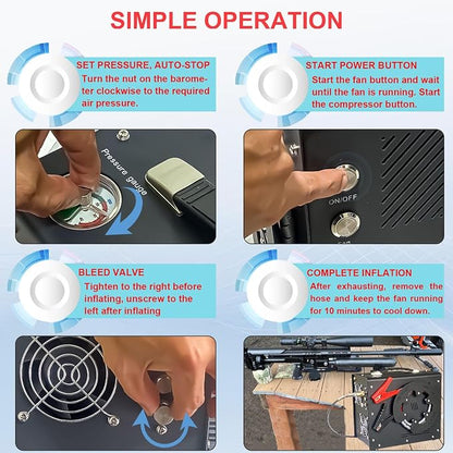Pcp Air Compressor, Built-in Converter/Water-Oil Filter, Auto Stop, Oil/Water - Image 6