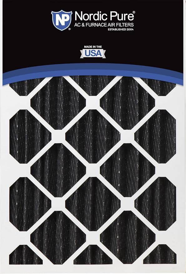 Nordic Pure 16x20x4 Pure Carbon Pleated Odor Reduction Merv 8 Furnace Filter 1 - Image 5