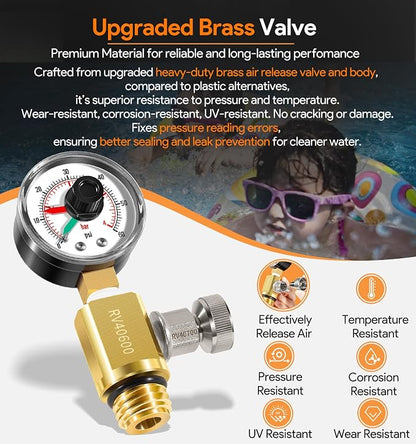 RV40600 98209800 Brass Air Relief Valve - Image 3
