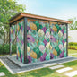 Leaves Outdoor Curtains for Patio Gorgeous Leaf Abstract Spring Waterproof by Unknown