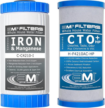 APPLIED MEMBRANES INC. Whole House Water Filter Replacement Filter Cartridge Set by AppliedMembranesInc