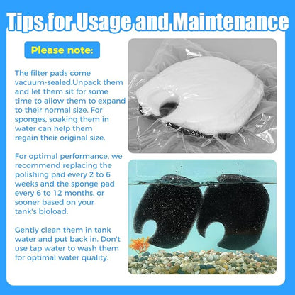 AQUANEAT 16 pcs Replacement Canister Filter Pads Compatible - Image 5