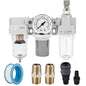 NANPU 1/4" NPT Air Filter, Regulator & Lubricator Combo by NANPU