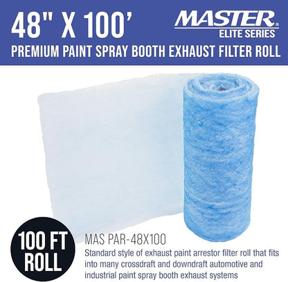 Master Airbrush Elite Paint Spray Booth Exhaust Filter Roll 48" x 100' - Image 2