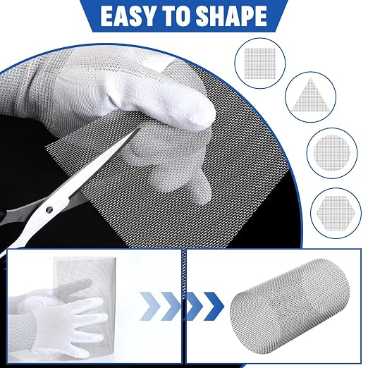 20 Mesh 304 Stainless Steel Mesh Screen, 15.7'' x 142'' Wire Screen Mesh - Image 4
