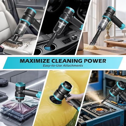 Handheld Car Vacuum with 15000PA Power, 4 in 1 Powerful Cordless Vacuum Cleaner - Image 4