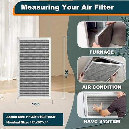12x20x1 Reusable Air Filter, MERV 8, Permanent Electrostatic Air Filter - Image 3