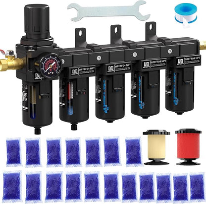 NEWPO 1/2" NPT 5 Stage Air Dryer by NEWPO