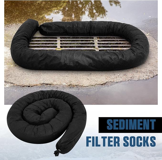 2 Pcs Sediment Filter Erosion Control Blanket Silt Fence Sock - Image 3