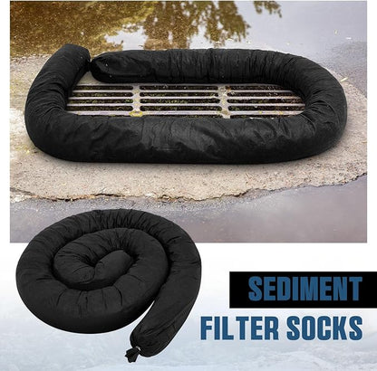 2 Pcs Sediment Filter Erosion Control Blanket Silt Fence Sock - Image 3