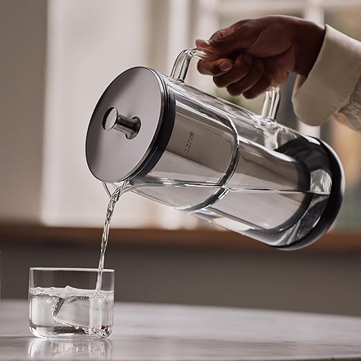 Aarke Purifier Regular 1.18L Glass Pitcher Bundle w/Steel Filter, 4 Pure Refill - Image 9