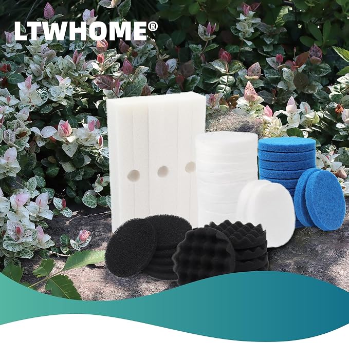 LTWHOME Foam Filter Set, Fine Filters, Carbon Filters, Bio-Foam Filters and - Image 5