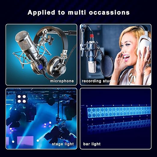 AuxLink XLR Cable 100ft 2Pack, Banlaced XLR Cable Male to Female Mic Cable Gold-Plated 3-Pins, XLR Speaker Cables Compatible with Microphones, Stage Lighting, Speaker Systems and More