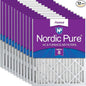 Nordic Pure 20x25x2 Pleated MERV 8 Air Filters 12 Pack by NordicPure