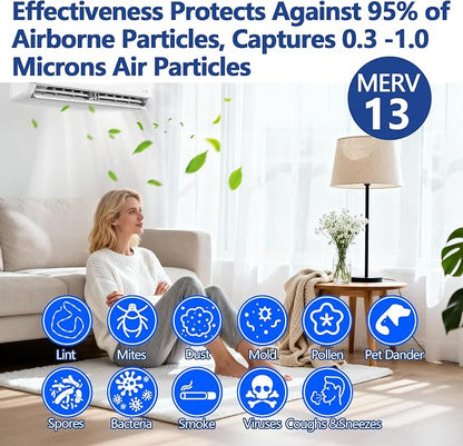 MERV 13 Cut to Fit Air Filter Material, 23 Sq Ft Polyester Filter Roll - Image 5