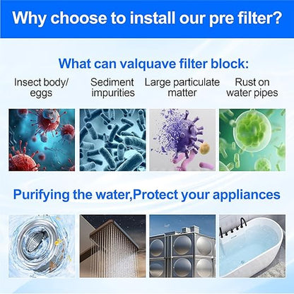 Whole House Spin Down Sediment Water Filter, 40 Micron, Reusable and Flushable - Image 3