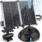 POPOSOAP Pond Filter with 55W Solar Fountain Pump, Solar Pond Filter with by POPOSOAP