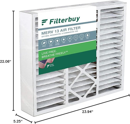 Filterbuy 22x24x5 Air Filter MERV 13 Optimal Smoke & Allergy Defense, - Image 10