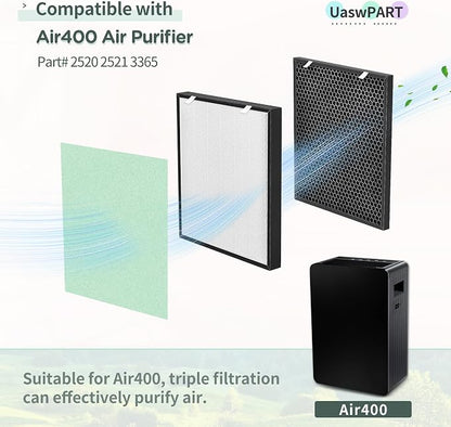 Air400 Filter Compatible with Bissell Air400 Air Pu-rifier Filter Replacement - Image 2